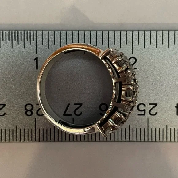 Silpada ‘COSMO’ Cubic Zirconia Sterling Silver Ring NEW R2385 - Picture 14 of 16